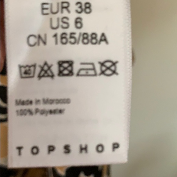 NWT Topshop Leopard Print Mock Wrap Midi Dress - Picture 8 of 8